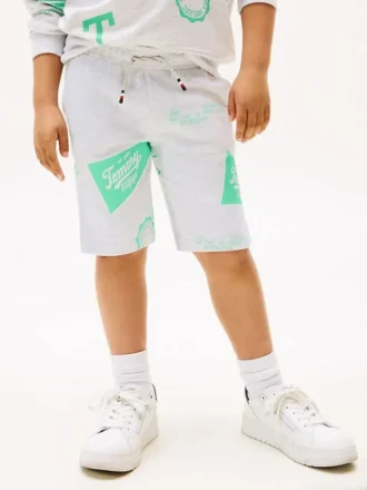 Sweatshort met gemengd logo voor kinderen