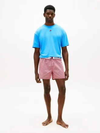 T-shirt & geweven korte Shorts-pyjamaset T-shirt & geweven korte Shorts-pyjamaset