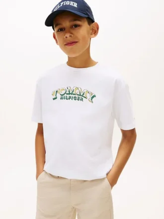 T-shirt met 3D-logoprint voor kinderen