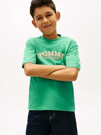T-shirt met 3D-logoprint voor kinderen