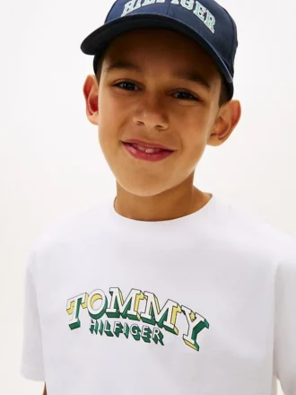 T-shirt met 3D-logoprint voor kinderen