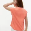 T-shirt met bloemenlogo en flip-pailletten voor kinderen T-shirt met bloemenlogo en flip-pailletten voor kinderen