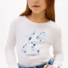 T-shirt met bloemenmonogram voor kinderen T-shirt met bloemenmonogram voor kinderen