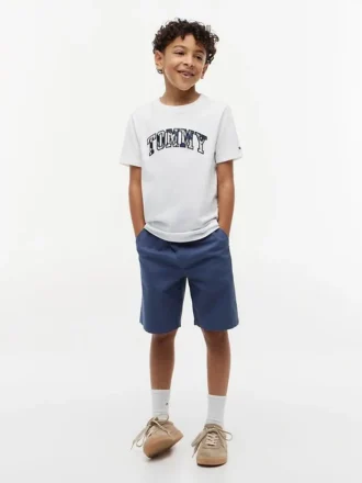 T-shirt met bloemenprint en Tommy-logo voor kinderen