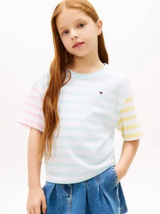 T-shirt met gemengde strepen voor kinderen