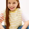 T-shirt met gemengde strepen voor kinderen