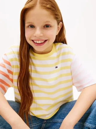 T-shirt met gemengde strepen voor kinderen