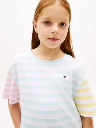 T-shirt met gemengde strepen voor kinderen