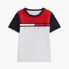 T-shirt met kleurblokken en vlaggenstrepen voor kinderen T-shirt met kleurblokken en vlaggenstrepen voor kinderen
