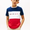 T-shirt met logo en kleurblokken voor kinderen T-shirt met logo en kleurblokken voor kinderen