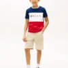 T-shirt met logo en kleurblokken voor kinderen T-shirt met logo en kleurblokken voor kinderen