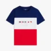 T-shirt met logo en kleurblokken voor kinderen T-shirt met logo en kleurblokken voor kinderen