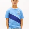 T-shirt met monogram en strepen voor kinderen T-shirt met monogram en strepen voor kinderen