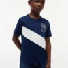 T-shirt met monogram en strepen voor kinderen T-shirt met monogram en strepen voor kinderen