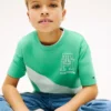 T-shirt met monogram en strepen voor kinderen T-shirt met monogram en strepen voor kinderen