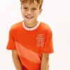 T-shirt met monogram en strepen voor kinderen T-shirt met monogram en strepen voor kinderen