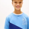 T-shirt met monogram en strepen voor kinderen T-shirt met monogram en strepen voor kinderen