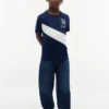 T-shirt met monogram en strepen voor kinderen T-shirt met monogram en strepen voor kinderen