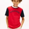 T-shirt met monotype-logo en kleurblokken voor kinderen T-shirt met monotype-logo en kleurblokken voor kinderen