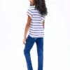 T-shirt met strepen en geknoopte zoom voor kinderen T-shirt met strepen en geknoopte zoom voor kinderen