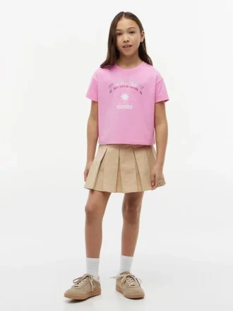 T-shirt met Tommy-logo met strass voor kinderen