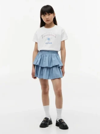T-shirt met Tommy-logo met strass voor kinderen T-shirt met Tommy-logo met strass voor kinderen