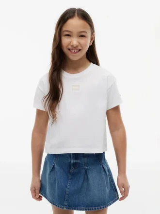 T-shirt met vlag in dezelfde kleur voor kinderen