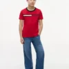 T-shirt met vlaggenstrepen en logo voor kinderen T-shirt met vlaggenstrepen en logo voor kinderen