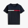 T-shirt met vlaggenstrepen en logo voor kinderen T-shirt met vlaggenstrepen en logo voor kinderen