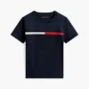 T-shirt met vlaggenstrepen en logo voor kinderen T-shirt met vlaggenstrepen en logo voor kinderen