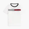 T-shirt met vlaggenstrepen en logo voor kinderen T-shirt met vlaggenstrepen en logo voor kinderen