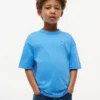T-shirt met vlaglogo in dezelfde kleur voor kinderen T-shirt met vlaglogo in dezelfde kleur voor kinderen