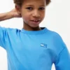 T-shirt met vlaglogo in dezelfde kleur voor kinderen T-shirt met vlaglogo in dezelfde kleur voor kinderen