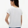 T-shirt voor kinderen met schelpenmotief en strik aan de voorkant T-shirt voor kinderen met schelpenmotief en strik aan de voorkant