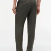 Tapered broek van geverfd linnen