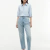 Tapered jeans met hoge taille Tapered jeans met hoge taille