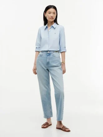 Tapered jeans met hoge taille Tapered jeans met hoge taille