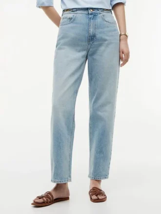 Tapered jeans met hoge taille Tapered jeans met hoge taille