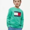 Tommy Flag Logo Raglan-sweatshirt voor kinderen Tommy Flag Logo Raglan-sweatshirt voor kinderen