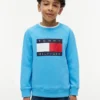 Tommy Flag Logo Raglan-sweatshirt voor kinderen Tommy Flag Logo Raglan-sweatshirt voor kinderen
