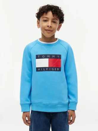 Tommy Flag Logo Raglan-sweatshirt voor kinderen