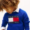 Tommy Flag Logo Raglan-sweatshirt voor kinderen Tommy Flag Logo Raglan-sweatshirt voor kinderen