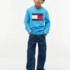 Tommy Flag Logo Raglan-sweatshirt voor kinderen Tommy Flag Logo Raglan-sweatshirt voor kinderen