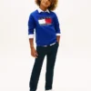 Tommy Flag Logo Raglan-sweatshirt voor kinderen Tommy Flag Logo Raglan-sweatshirt voor kinderen