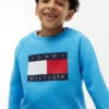 Tommy Flag Logo Raglan-sweatshirt voor kinderen Tommy Flag Logo Raglan-sweatshirt voor kinderen