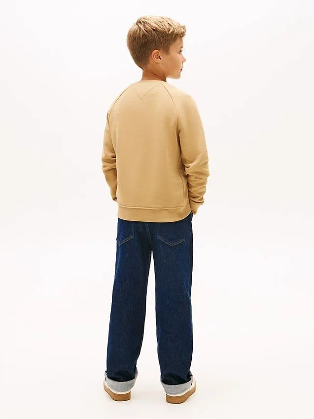 Tommy Flag Logo Raglan-sweatshirt voor kinderen Tommy Flag Logo Raglan-sweatshirt voor kinderen