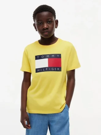 Tommy Flag Logo T-shirt voor kinderen