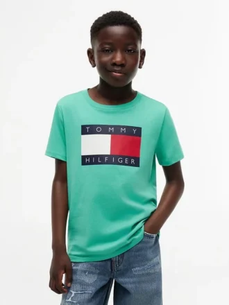 Tommy Flag Logo T-shirt voor kinderen