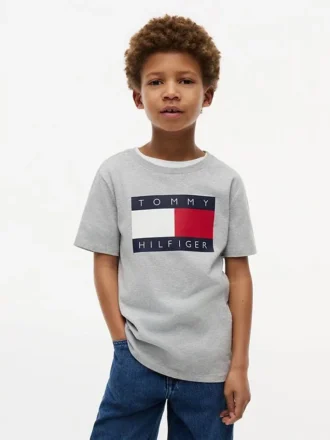 Tommy Flag Logo T-shirt voor kinderen