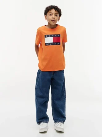Tommy Flag Logo T-shirt voor kinderen Tommy Flag Logo T-shirt voor kinderen